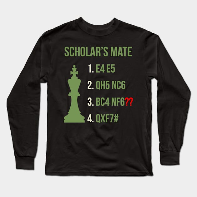 scholar's mate Long Sleeve T-Shirt by k4k7uz